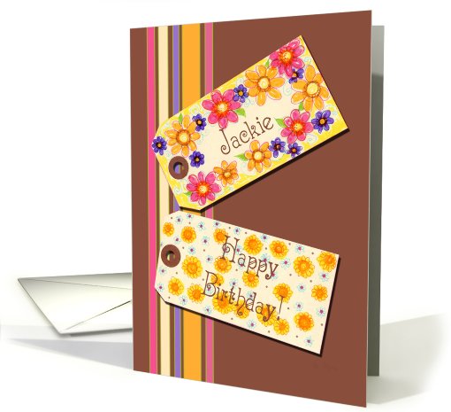 Happy Birthday Jackie card (571721)
