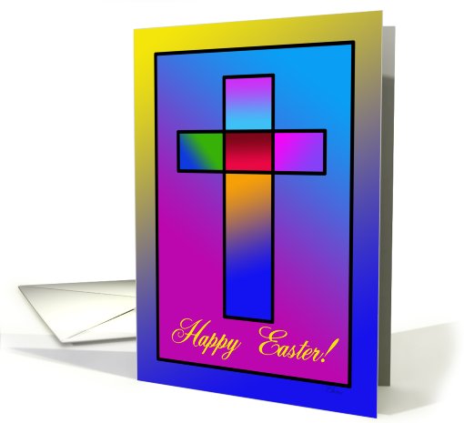 Happy Easter Cross card (583762)