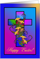 Happy Easter Cross card