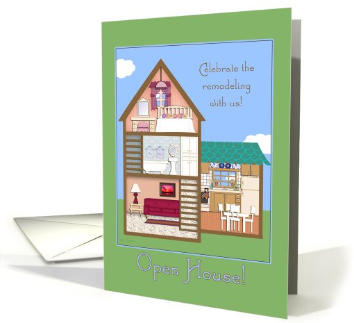 Open House Invitations Remodeling Home card (611286)