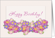 Happy Birthday Flowers card