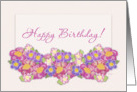 Happy Birthday Flowers card