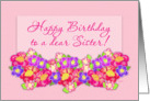 Happy Birthday Sister card