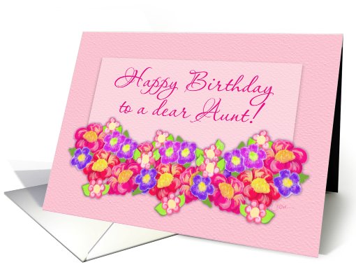 Happy Birthday Aunt card (615109)