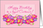 Happy Birthday Customer card