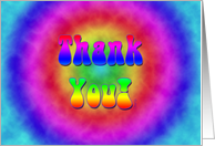 THANK YOU! Tie-Dyed card
