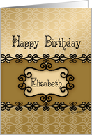 Happy Birthday Elisabeth card