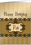 Happy Birthday Pat card