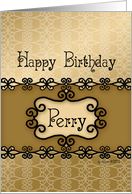 Happy Birthday Perry card