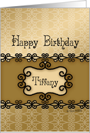 Happy Birthday Tiffany card