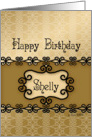 Happy Birthday Shelly, Name Specific Birthday card