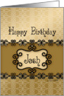 Happy Birthday Josh, Name Specific Birthday card