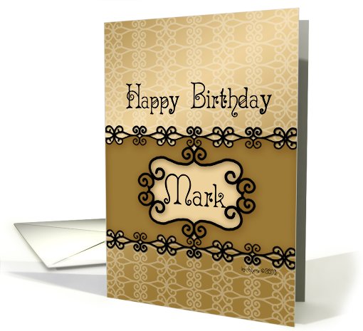 Happy Birthday Mark, Name Specific Birthday card (724830)