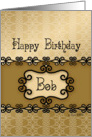 Happy Birthday Bob, Name Specific Birthday card