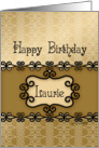 Happy Birthday Laurie, Name Specific Birthday card
