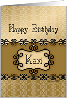 Happy Birthday Kari,...