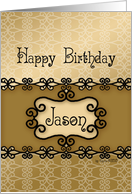 Happy Birthday Jason, Name Specific Birthday card