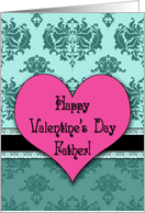 Happy Valentine’s Day Father! Damask card