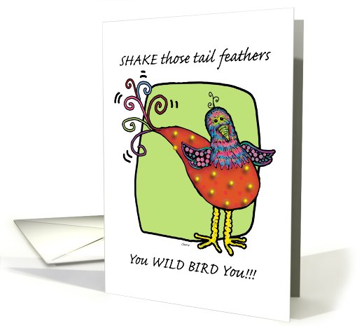 Happy Birthday Wild and Whimsical Bird card (754931)