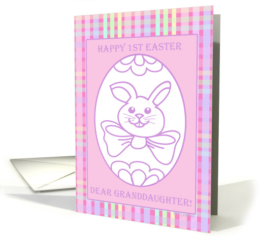 Happy 1st Easter Granddaughter Color Me Keepsake card (784260)