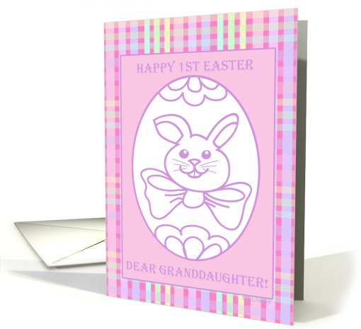 Happy 1st Easter Granddaughter, Color Me Keepsake card (784260)