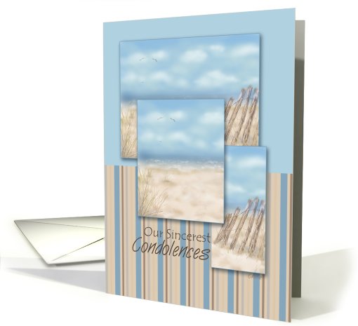 Our Sincerest Condolences, Beach Scene card (784559)