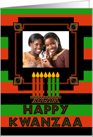 Happy Kwanzaa Kinara Candles Seven Principles Ethnic card