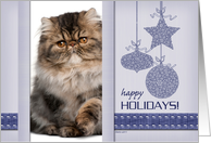 Happy Holidays Ornaments Photo Card You Customize card