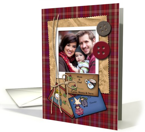 Christmas Gift Tags Photo Card - You Customize card (851258)