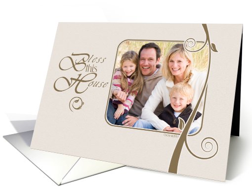 Bless This House Thanksgiving - Photo Card You Customize card (851803)