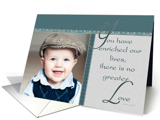 No Greater Love, Grandparents Day Photo card (852495)