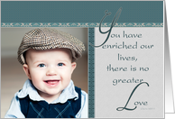 No Greater Love, Grandparents Day Photo Card