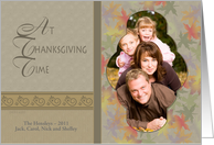 Thanksgiving Fall Colors - Photo Card You Customize card