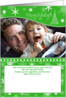 Happy Holidays Customize Recipe Photo Card