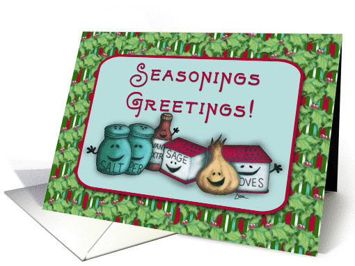Seasonings Greetings! Cooking Spices, Christmas Humor card (883004)