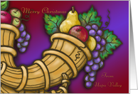 Merry Christmas From Napa Valley Cornucopia card