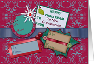 Merry Christmas To New Grandparents, Gift Tags card
