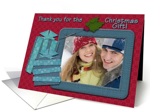 Thank You For the Christmas Gift Photo card (889494)