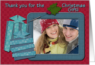 Thank You For the Christmas Gift Photo Card