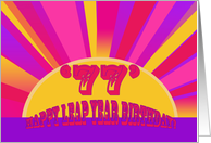 Happy Leap Year Birthday! 77 Years Old card
