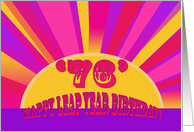 Happy Leap Year Birthday! 76 Years Old card
