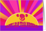 Happy Leap Year Birthday! 3 Years Old card