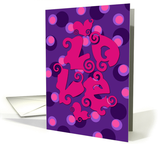 Crazy Love, Valentine Hearts and Dots card (896252)