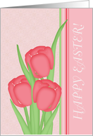 Happy Easter! Tulips and Lace card