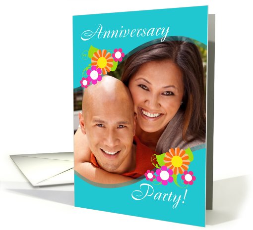 Anniversary Party Photo Card Invitation card (906573)