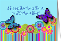 Paisley Butterflies Happy Birthday Aunt Mother’s Day card