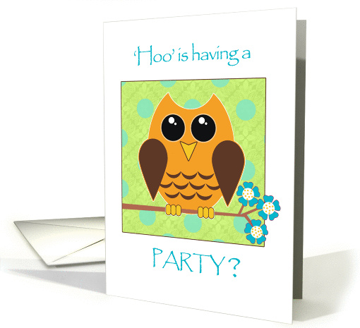 Party Invitation, Last Day of School Party, Whimsical Owl card