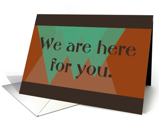 We Are Here For You, Loss of Home Encouragement card (950049)