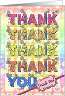 National Thank You Day, September 15th, Thank You Gradient Swirls card