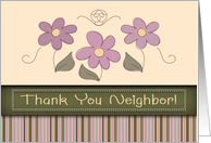 Thank You Neighbor!...